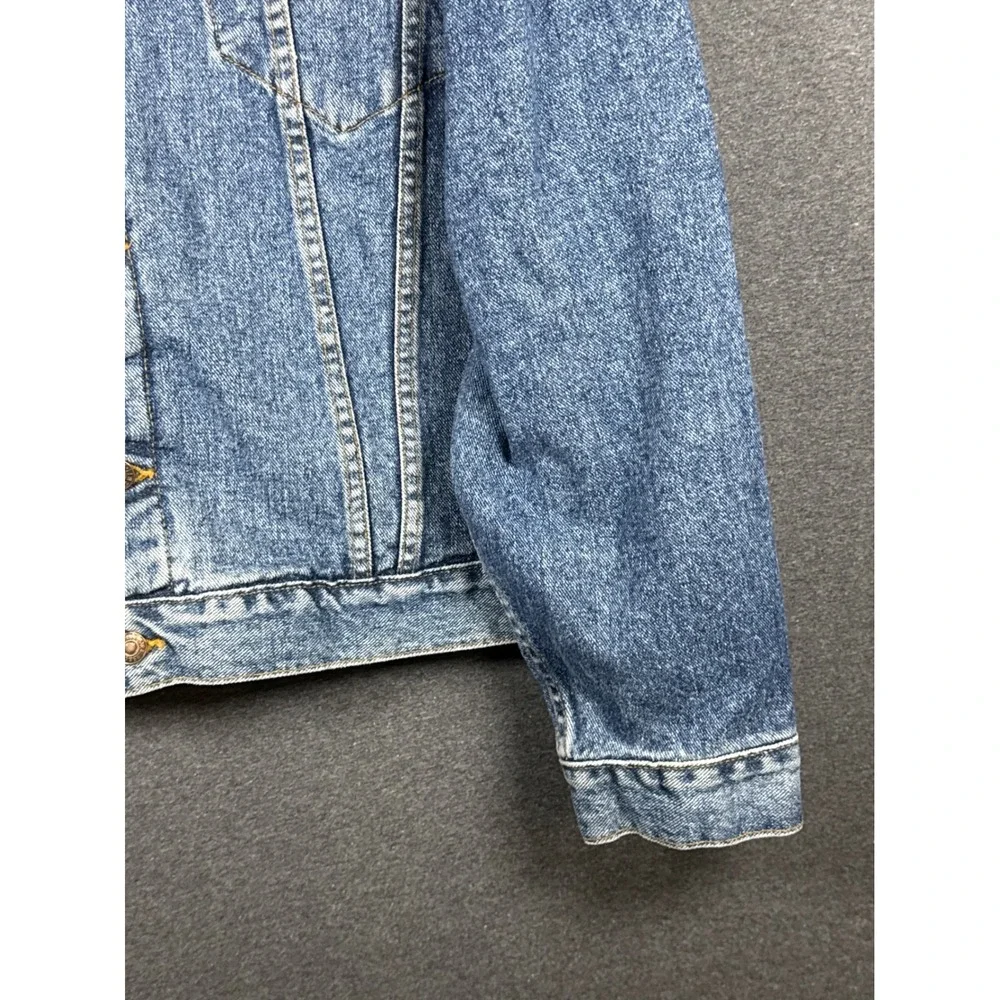 Vintage Levis Denim Trucker Jacket XL Blue Stonewash 90s Relaxed Fit minimalist